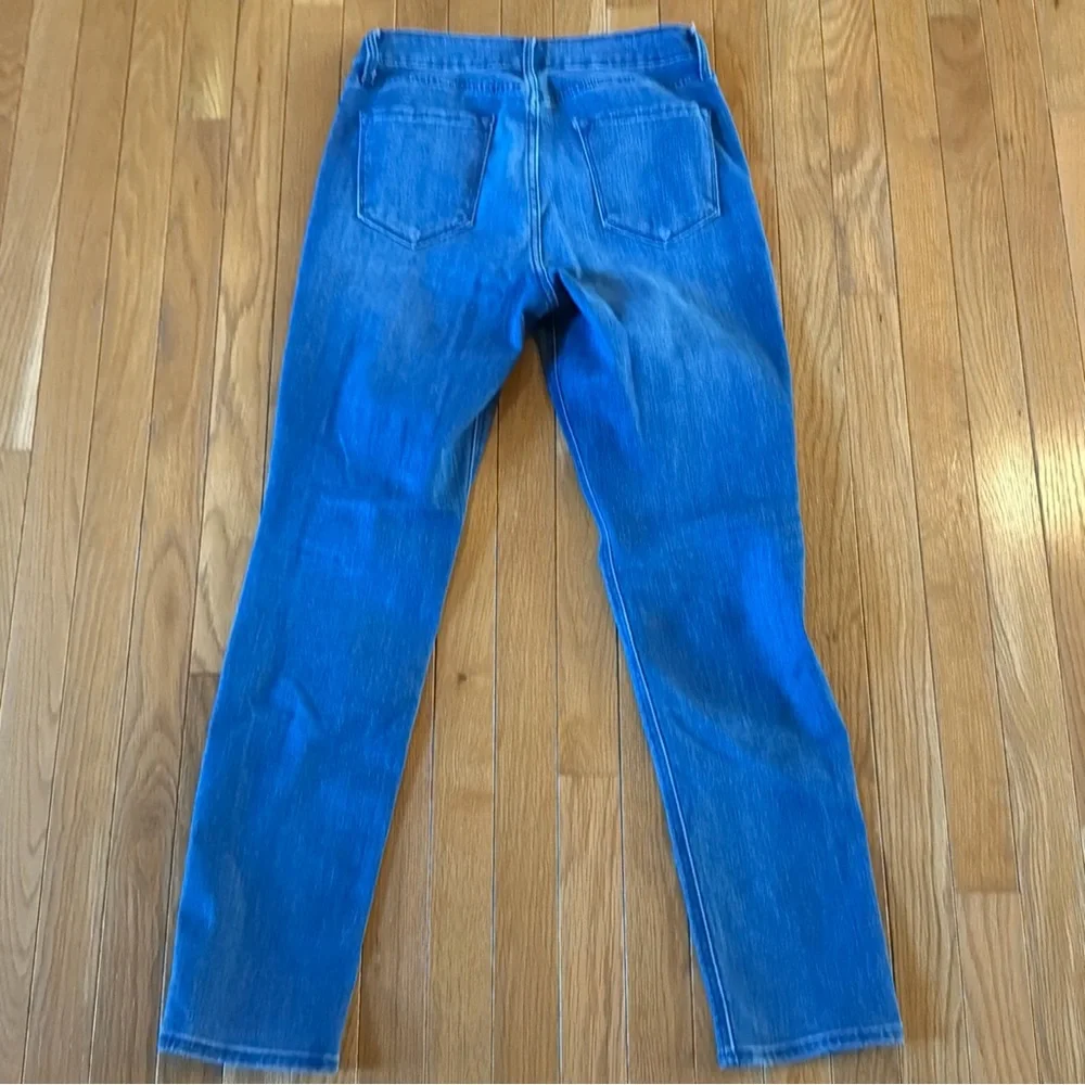 2 Pairs Old Navy OG High Rise Straight Blue Stretch Denim Jeans Women’s Sz 6 - Picture 7 of 9